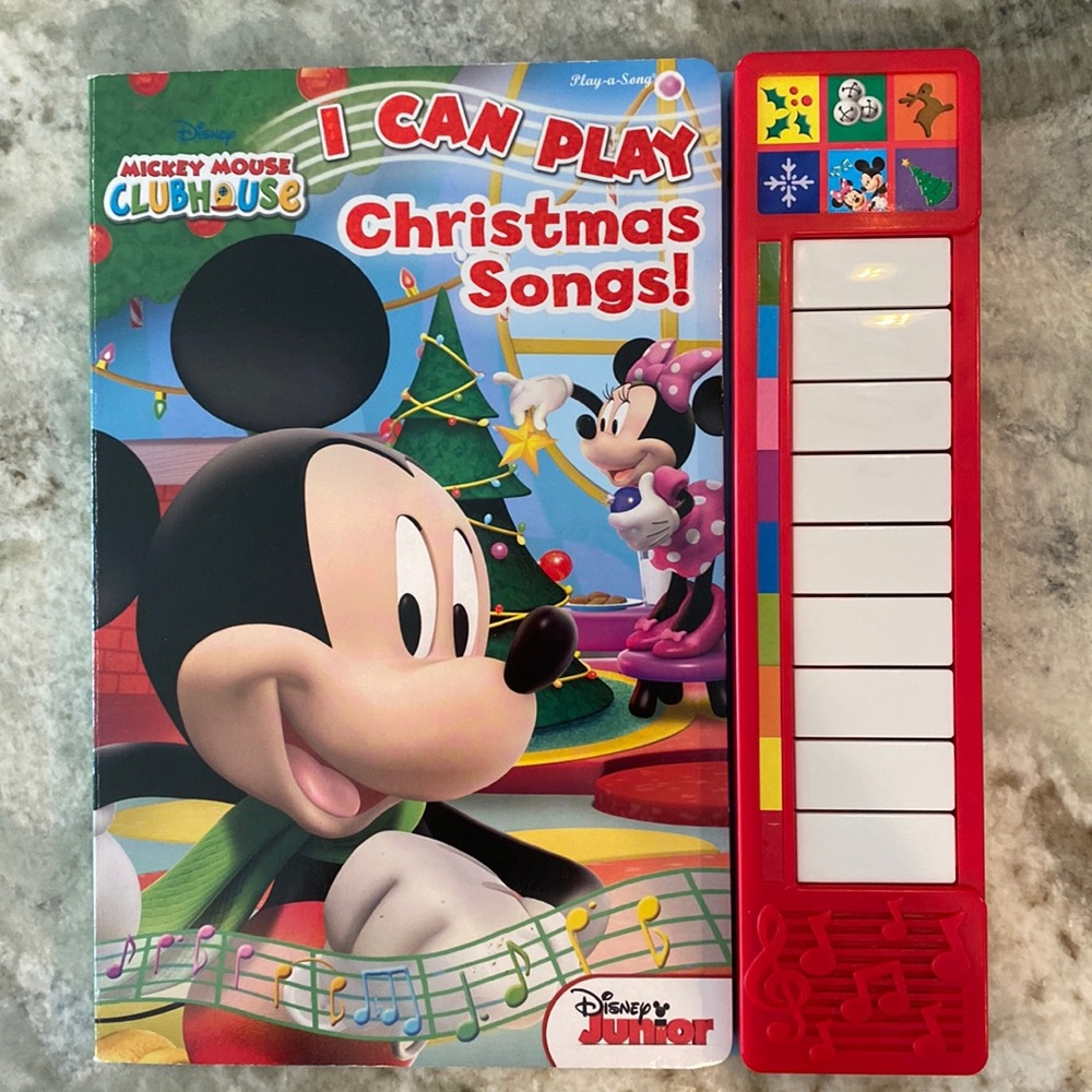 Mickey Mouse Clubhouse I Can Play Christmas Songs Hardcover Book